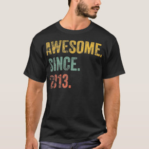Vintage 2013 9. Geburtstag Awesome Seit 2013 T-Shirt
