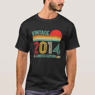 Vintage 2014 8. Geburtstagsdekorationen Boy Girl 8 T-Shirt