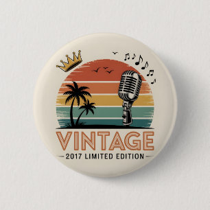 Vintage 2017 limitierte Edition Männer Frauen Gebu Button