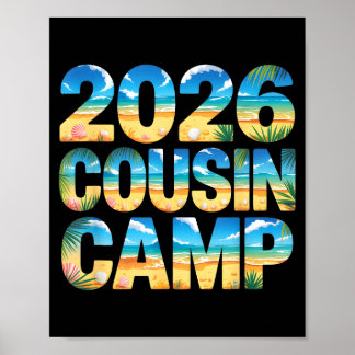 Vintage 2026 Cousin-Camp-Crew-Familientreffen-Reis Poster
