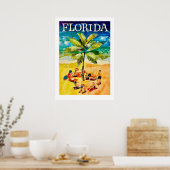 Vintage 20x28 Florida-Reiseposter Poster (Küche)