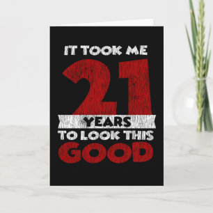 Vintage 21 Jahre alte lustige 21. Geburtstagsgesch Karte