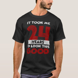 Vintage 24 Jahre alte lustige 24. Geburtstagsgesch T-Shirt