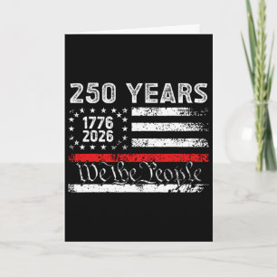 Vintage 250 Jahre 1776-2026 250. Geburtstag 4. Karte