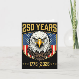Vintage 250. Jahrestag USA 4. Juli Karte