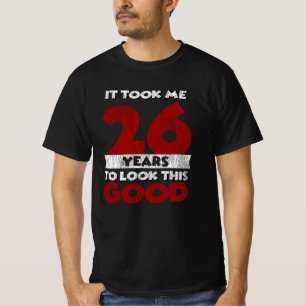 Vintage 26 Jahre alte lustige 26. Geburtstagsgesch T-Shirt