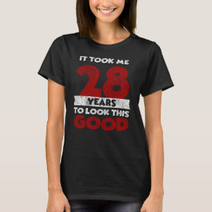 Vintage 28 Jahre alte lustige 28. Geburtstagsgesch T-Shirt