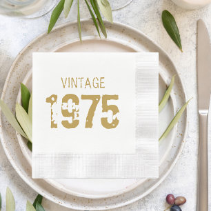 Vintage 30. 40. 50. 60. 70. 80. 90. Geburtstag Serviette