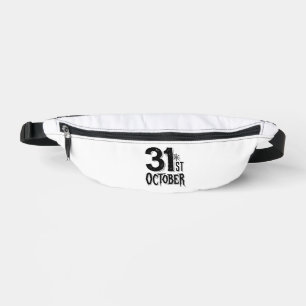 Vintage 31. Oktober Halloween-Schrifttyp-Design_1 Bauchtasche