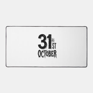 Vintage 31. Oktober Halloween-Schrifttyp-Design_1 Schreibtischunterlage