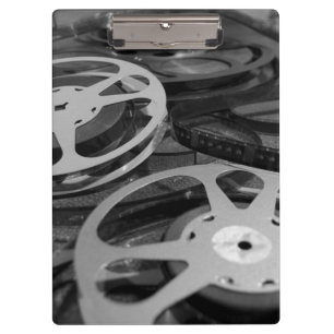 Vintage 35mm Filmrollen Schwarz-Weiß Klemmbrett
