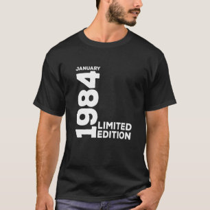 Vintage 40 Geburtstag I Limitierte Edition Januar T-Shirt