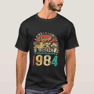 Vintage 40. Geburtstag Lustig August 1984 Männer F T-Shirt