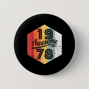 Vintage 40. Geburtstagsgeschenk Clic Retro 1978 Button
