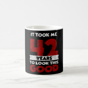 Vintage 42 Jahre alte lustige Geschenke zum 42. Ge Kaffeetasse