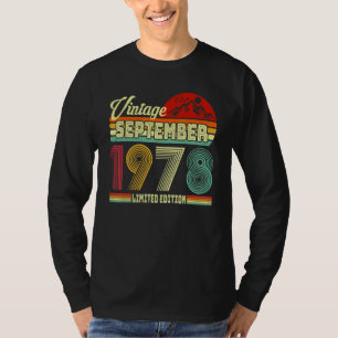 Vintage 44. Geburtstag Großartig seit September 19 T-Shirt