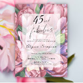 Vintage 45. Geburtstagsparty Einladung