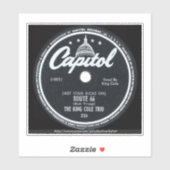 "Vintage 45" label Route 66 by Nat King Cole"  (Blatt)