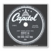 "Vintage 45" label Route 66 by Nat King Cole"  (Vorderseite)