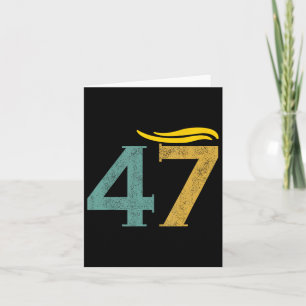Vintage 47 Trump Haar 1 Karte