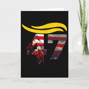 Vintage 47 Trump Haar 2 Karte