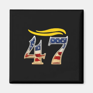Vintage 47 Trump Haar 3 Magnet
