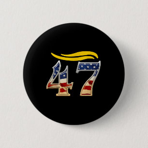 Vintage 47 Trump Haar 6 Button