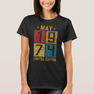 Vintage 48. Geburtstag Mai 1974 Geboren 1974 48 Ja T-Shirt