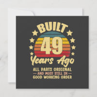 Vintage 49. Geburtstag Vor 49 Jahren Gebaut Lustig