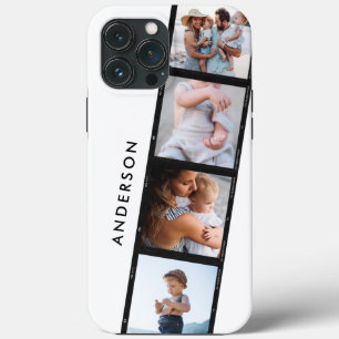 Vintage-4-Foto-Collage-Typografie moderne Case-Mat Case-Mate iPhone Hülle
