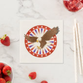 Vintage 4. Juli-Adler-Logo Serviette (Beispiel)