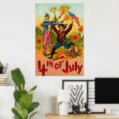 Vintage 4. Juli Poster (Heimbüro)