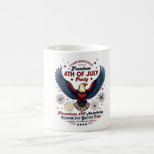 Vintage 4. Juli Tasse – Adler & Feuerwerk