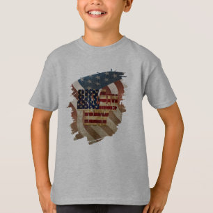Vintage 4. Juli Unabhängigkeitstag Design T-Shirt