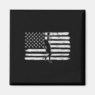 Vintage 4. Juli USA-Flagge Free Climbing Boulder Magnet