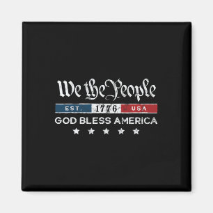 Vintage 4. Juli - Wir das Volk USA Gott segne Magnet