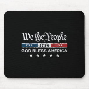 Vintage 4. Juli - Wir das Volk USA Gott segne Mousepad