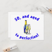 Vintage 50. Geburtstagsgeschenke Karte (Vorderseite/Rückseite Beispiel)