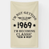 Vintage 50. Geburtstagsparty Banner (Vertikal)