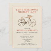 Vintage 50. Geburtstagsparty Einladung (Vorne/Hinten)