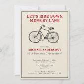 Vintage 50. Geburtstagsparty Einladung (Vorderseite)