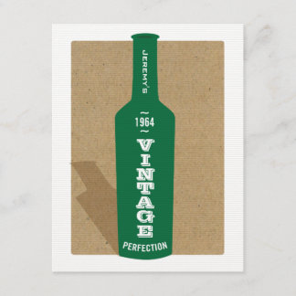 Vintage 50. Geburtstagswein Party Einladung