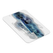 Vintage 50er Jahre Chevy Car Digital Art Magnet (Rechte Seite)