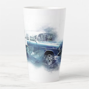 Vintage 50er Jahre Chevy Car Digital Art Milchtasse