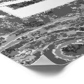 Vintage 50er-Jahre-Musik - Poster (Ecke)