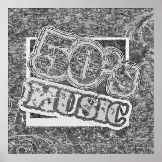 Vintage 50er-Jahre-Musik - Poster (Vorne)