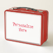 Vintage 50er Jahre nukleare Familienfamilie Retro- Metall Brotdose (Rückseite)