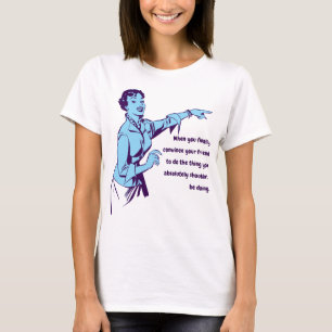 Vintage 50er Jahre zeigende Frau Lustige Vorlage T-Shirt