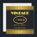 Vintage 50th Yellow Black Birthday Party Einladung<br><div class="desc">Vintag 1962 50 40 60 30 Geburtstagsparty Elegant Gelb Gold Black Einladung Geburtstagsparty. Jeden Anlaß Fantastische Events für Damen und Herren, Mädchen, Party Einladungen für alle Altersgruppen, einfach auf das Alter anpassen, das Sie gewollt haben! 21. Geburtstagsfeier, 20. Geburtstagsfeierlichkeiten, 30. Geburtstagsfeiern, 40. Geburtstagsfeiern, 50. Geburtstagsfeierlichkeiten, 60. Geburtstagsfeierlichkeiten, 70. Geburtstagsfeierlichkeiten, 80....</div>