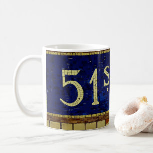 Vintage 51st Street, Manhattan, NYC Kaffeetasse